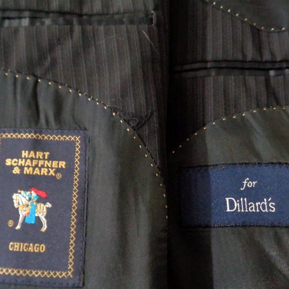 HART SCHAFFNER MARX MEN  BLACK SUIT MADE IN USA - Picture 6 of 8